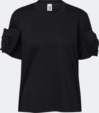 Comme Des Gar&ccedil;ons T-shirt in jersey di cotone con fiocco