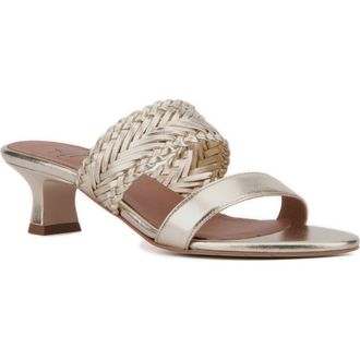 Aquatalia Kerry Water Repellent Slide Sandal in Platino at Nordstrom Rack, Size 6.5