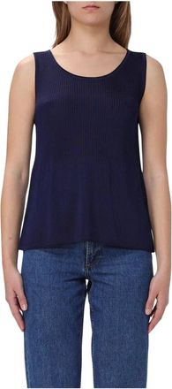 A.P.C. Top Calista - Dames - Tops zonder mouwen - Blauw - XS - Tops