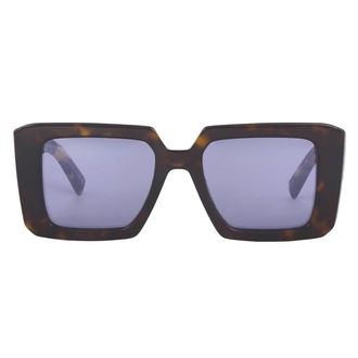 Prada Violet Mirrored Internal Silver Square Ladies Sunglasses PR 23YS 2AU05Q 51