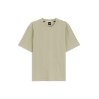 BOSS Cotton-blend T-shirt with waffle structure
