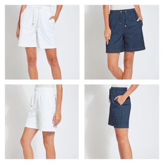 Lyss&eacute; Longline Lounge Shorts In White