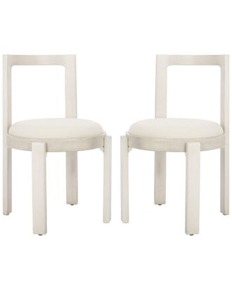 Safavieh Set Of 2 Estes Round Dining Chair