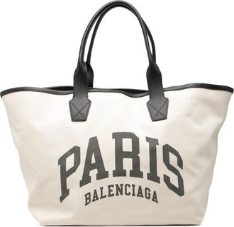 Balenciaga Pre-owned Balenciaga Large Canvas Cities Paris Jumbo Tote Ladies EVIACIOTGLWOKI6A