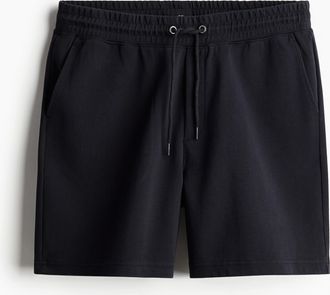 H&M Jerseyshorts in Loose Fit - Schwarz
