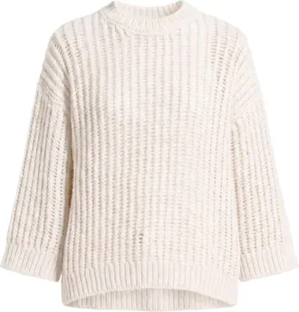 PESERICO Dames, Truien, Wit, Maat: XS Wol