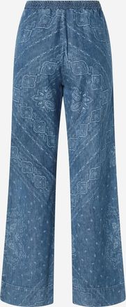 Pinko Blue Bandana-print Jeans