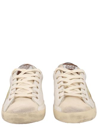 Golden Goose Low-Top Vintage-Inspired Distressed Leather Sneakers