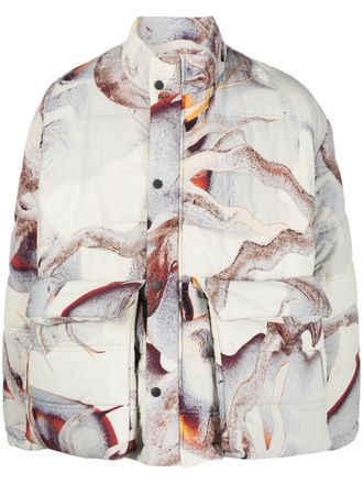 Henrik Vibskov Tabasco graphic-print jacket - Neutrals
