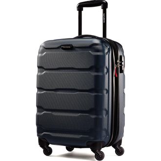 Samsonite Omni PC Checked-Large 28-Inch Hardside Expandable Luggage with Spinner Wheels in Navy at Nordstrom