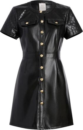 Cinq &agrave; Sept Abito corto Layla trapuntato - Nero