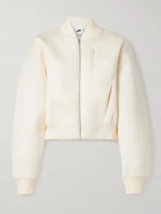 Nike Bomber In Jersey Di Misto Modal Destroyer - Avorio