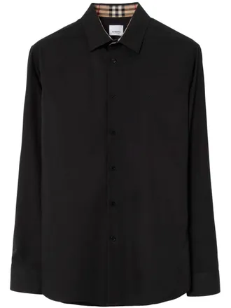 Burberry Camicia con ricamo - Nero