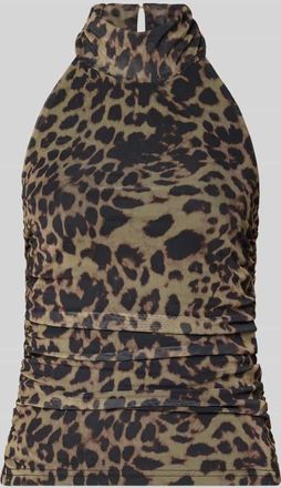 Ichi Blusentop mit Neckholder Modell PARDA in Beige, Größe XS