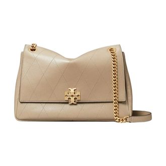 Tory Burch Charlie Quilted Shoulder Bag - female - Tory Burch - Shoulder Bags - Brown - ONE SIZE - Bags