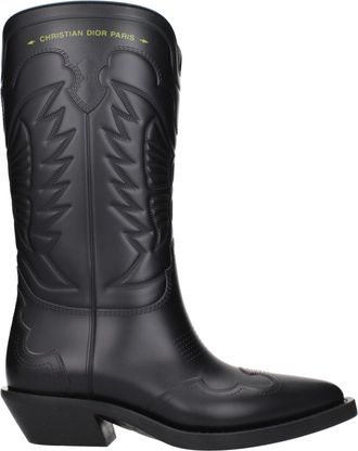 Dior Black Cotton Womens Boots