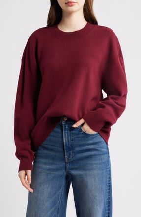 Mavi Crewneck Sweater in Windsor Wine at Nordstrom, Size X-Small