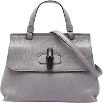 Gucci Pre-owned Bamboo Satchel - - Pre-owned - Donna - Grigio - ONE SIZE