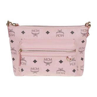 MCM Shoulder Bags, female, Pink, Size: ONE SIZE MCM Bags
