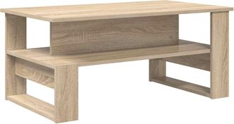 vidaXL Mesa De Caf&eacute; Roble Sonoma 90 X 50 X 40 Cm Madera De Ingenier&iacute;a Vidaxl