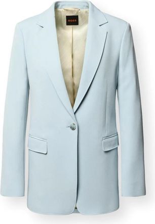 HUGO BOSS Jabla 3 Blazer - Dames - Blazers - Blauw - 3XL - Polyester - Jassen