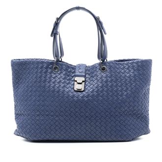 Bottega Veneta Tweedekans Grote Nappa Intrecciato Capri Tote