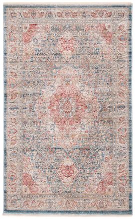 Safavieh Alfombra poli&eacute;ster blu/neutrale 122 x 183 cm