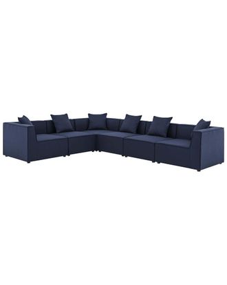 ModWay Saybrook Outdoor Patio Upholstered 6-Piece Sectional Sofa