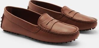 Scarosso Ashley Driving Shoes in Cognac - Calf at Nordstrom, Size 38.5