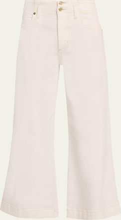 Frame Denim The Seamed Wide Trouser Crop Jeans