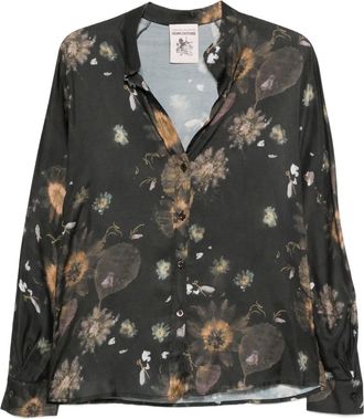 Semicouture floral-pattern top - Grey