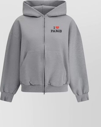 Balenciaga paris love mélange hoodie pockets