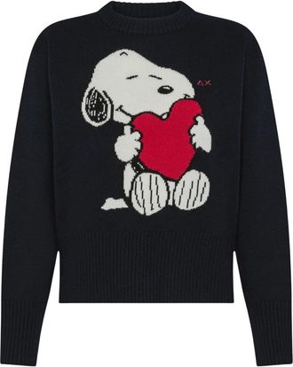 Sun 68 Truien & Vesten, Dames, Zwart, M, Sweater Over Peanuts