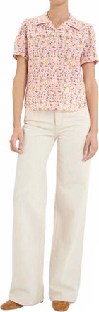 Ines De La Fressange Constance Shirt In Flower Multico