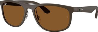 Ray-Ban RB4468 Polarized 6124BB Mens Sunglasses Brown Size 59