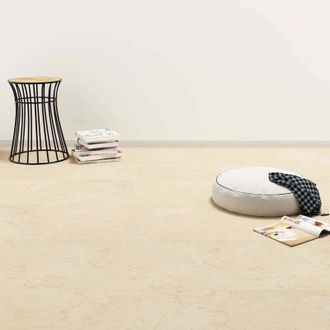 vidaXL vidaXL Tavole per Pavimenti 55 pcs Beige 5,11 m&sup2; PVC