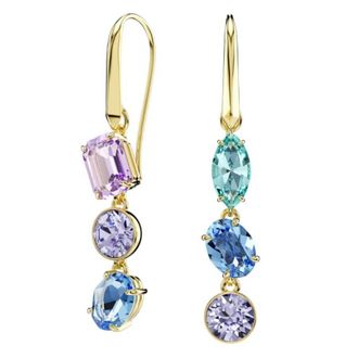 Swarovski Gema Gold-Tone Plated Asymmetrical Earrings