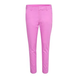Kaffe Pantaloni Chino Slim Fit Cyclamen - - Trousers - Donna - Rosa - L