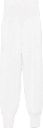 Chlo&eacute; Wollen Gebreide Broek - Dames - Sweatpants - Wit - M - Wol - Broeken