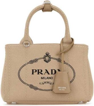 Prada Jardiniere Top Handle Bag Beige