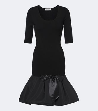 Nina Ricci Vestido de c&oacute;ctel en mezcla de lana con peplum