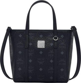 MCM Visetos Canvas Crossbodytas - Dames - Handtassen - Zwart - ONE Size - Katoen - Tassen
