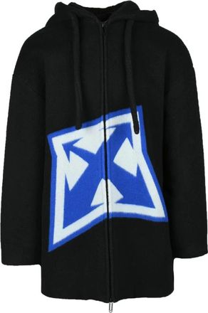 Off-white Hoodies & sweatvesten, Heren, Zwart, L, Wol, capospalla