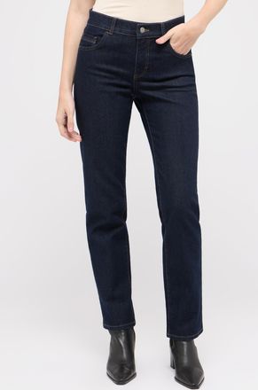 Angels Slim-fit-Jeans ANGELS DOLLY, Damen, Gr. 34, L&auml;nge 30, blau (night blau), Denim/Jeans, Obermaterial: 77% Baumwolle, 22% Polyester, 1% Elasthan, straigh