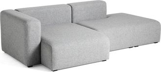 HAY Mags Sofa 2,5 Sitzer, Kombination 3, Armlehne links / hellgrau (Hallingdal 130) (EU)