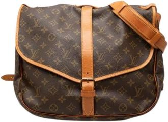 Louis Vuitton Borsa a tracolla Saumur Pre-owned - - Pre-owned - Donna - Marrone - ONE SIZE