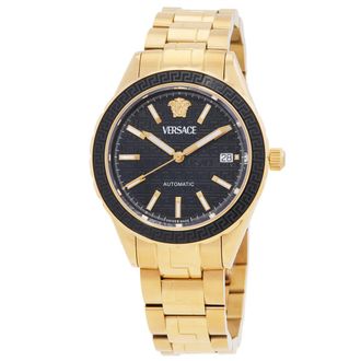 Versace Hellenyium Automatic Black Dial Mens Watch VEQCA0624