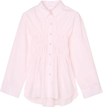 Cecilie Bahnsen Braxton Shirt - Dames - Overhemden - Roze - XS - Katoen - Overhemden