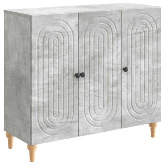 vidaXL Aparador Gris Hormig&oacute;n 89 X 34,5 X 80 Cm Madera De Ingenier&iacute;a Vidaxl