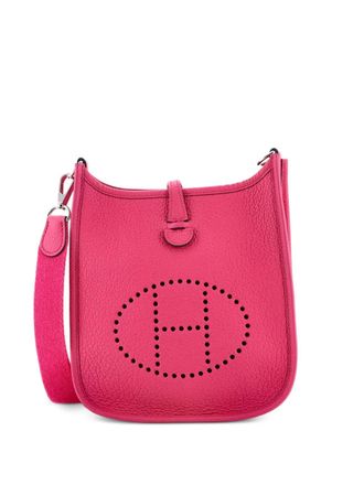 Herm&egrave;s Evelyne Bag Gen III Clemence TPM crossbody bag - women - Calf Leather - One Size - Pink